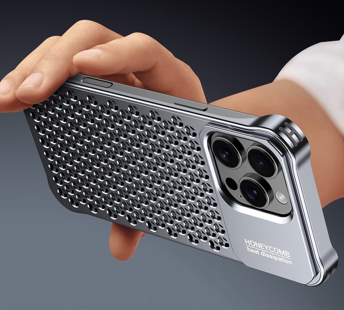 New Metal Hollow Heat Dissipation Bracket Phone Case