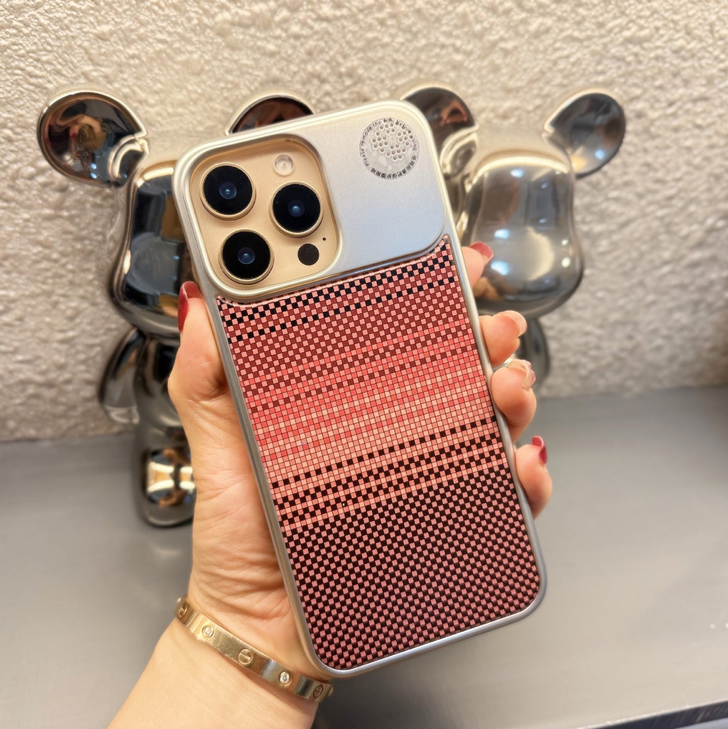 Carbon Fiber Pattern Fragrance Magnetic Phone Case