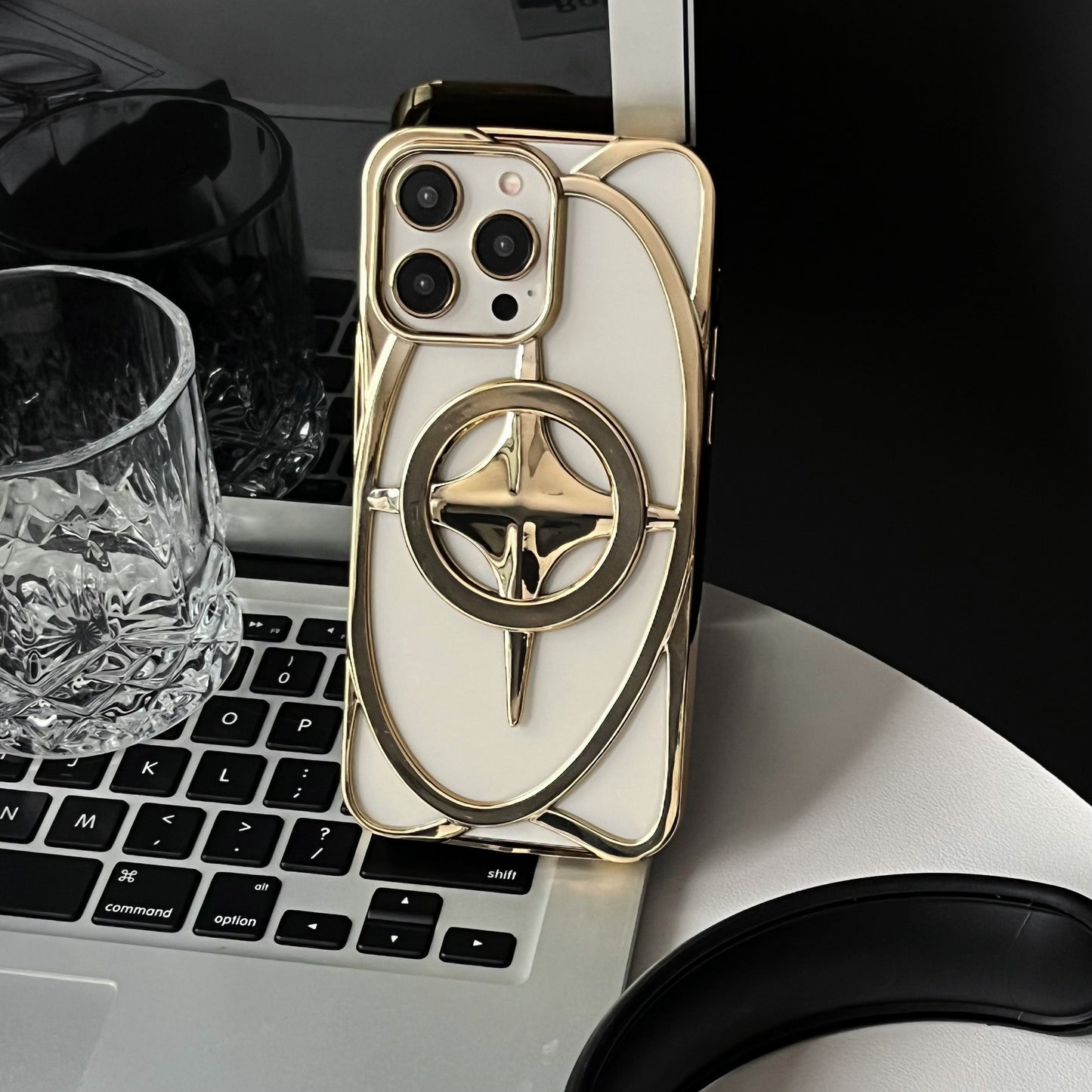 New Starry Galaxy Shaped Hollow Magnetic Phone Case