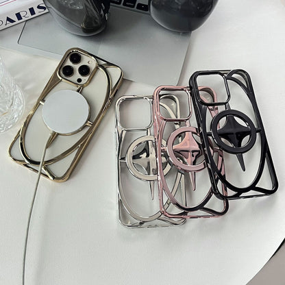 New Starry Galaxy Shaped Hollow Magnetic Phone Case