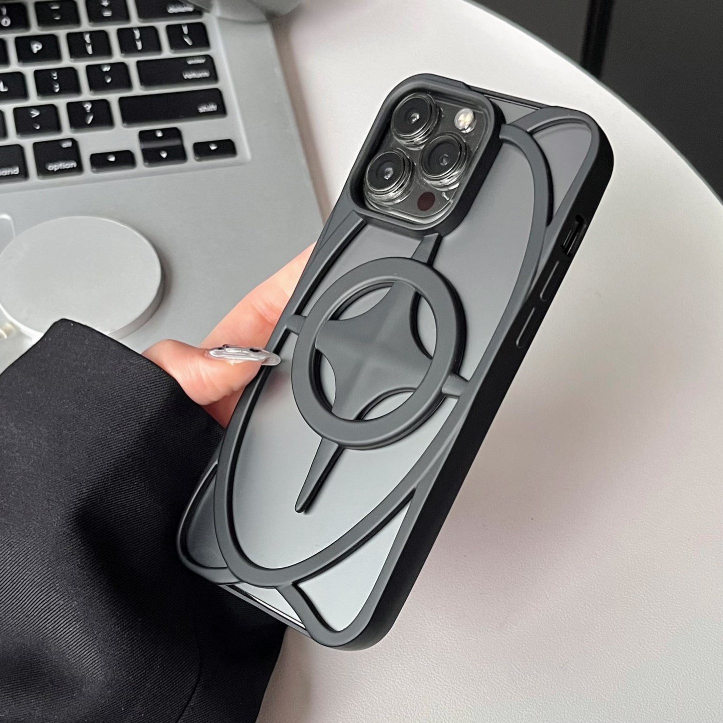 New Starry Galaxy Shaped Hollow Magnetic Phone Case