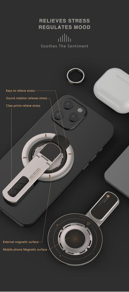 Double-sided Magnetic Ring Decompression Mobile Phone Holder