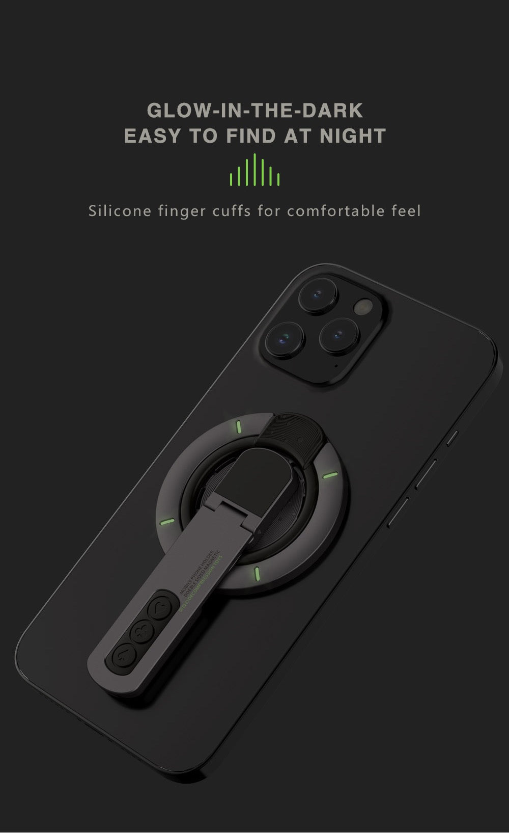 Double-sided Magnetic Ring Decompression Mobile Phone Holder