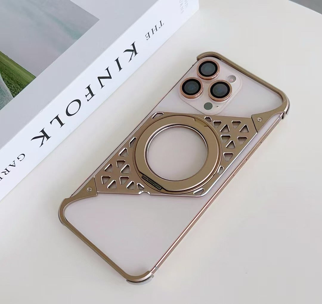 Upgraded Z-shaped Frame Metal Magnetic Phone Case