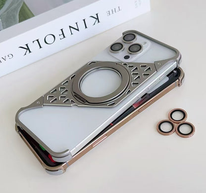 Upgraded Z-shaped Frame Metal Magnetic Phone Case