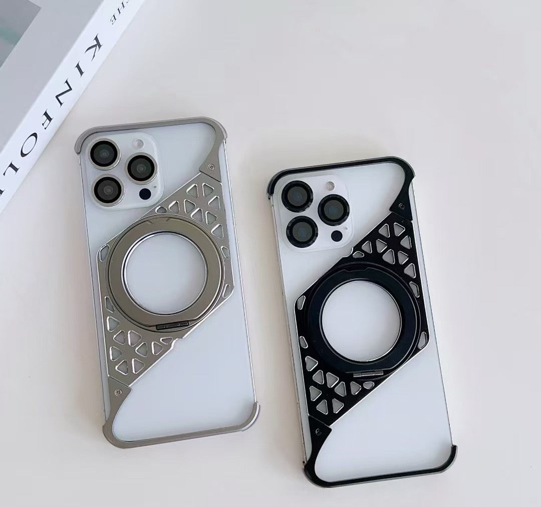 Upgraded Z-shaped Frame Metal Magnetic Phone Case