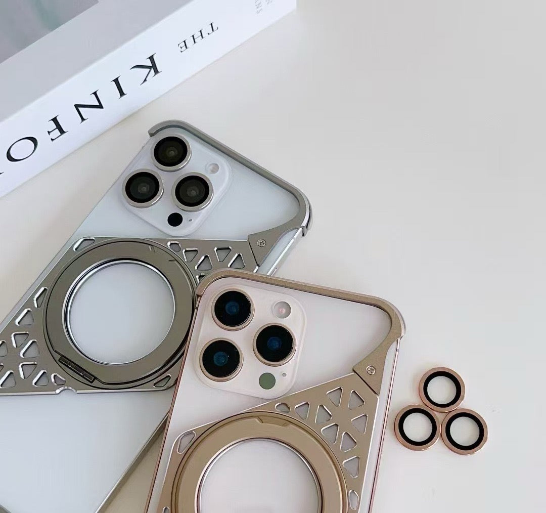 Upgraded Z-shaped Frame Metal Magnetic Phone Case