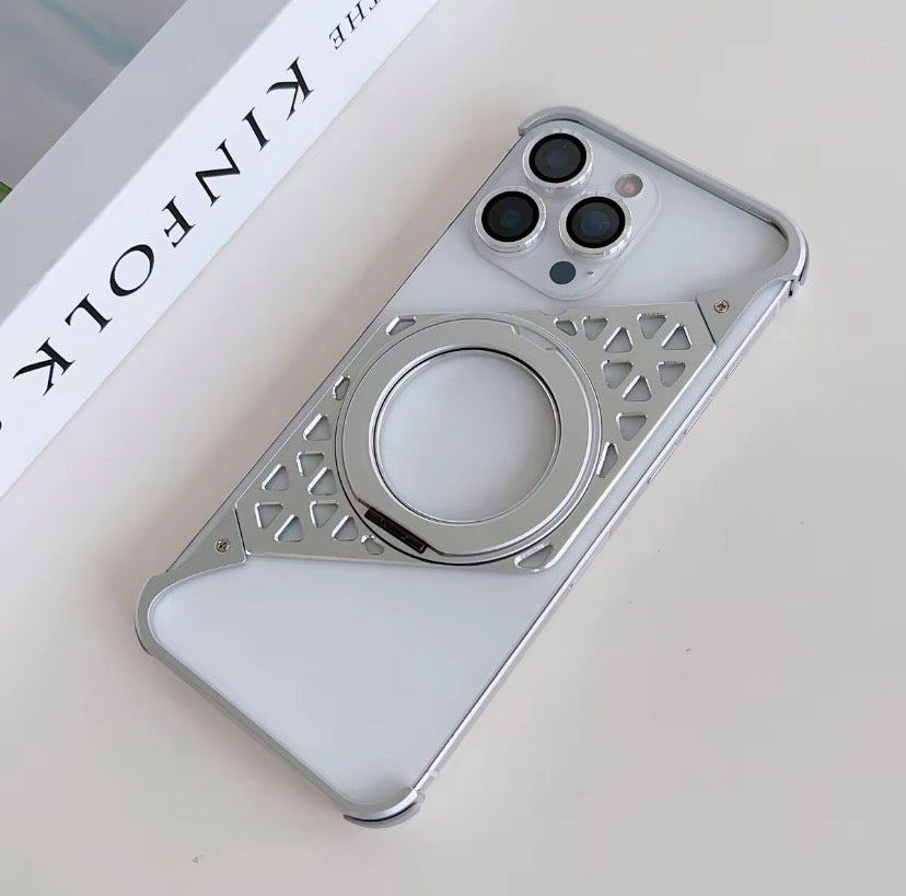 Upgraded Z-shaped Frame Metal Magnetic Phone Case