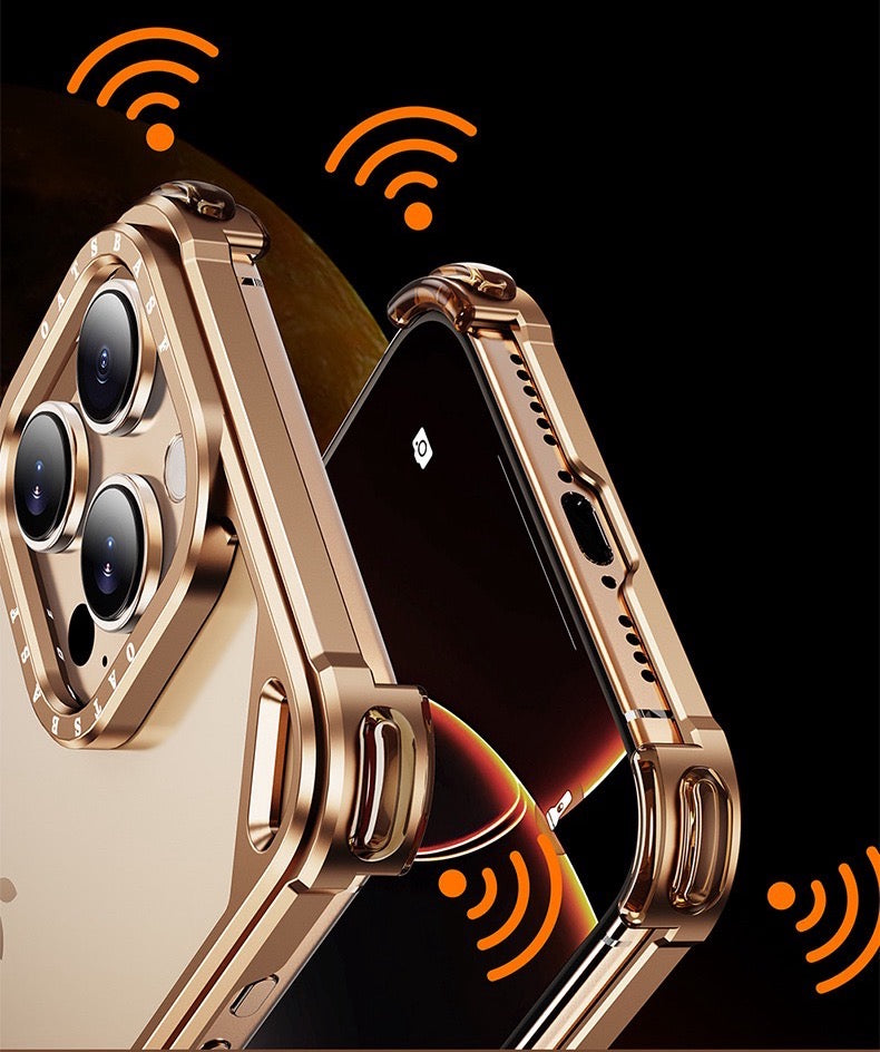 Metal Frame Airbag Anti-fall Mobile Phone Case