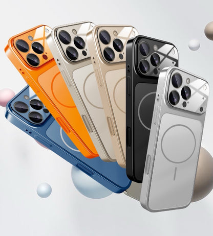 Frosted Magnetic Large Window Lens Protective Phone Case
