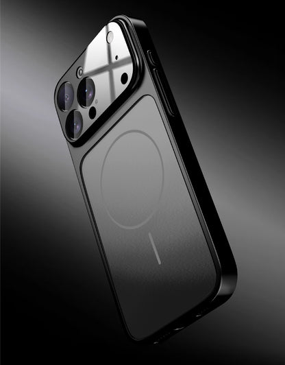 Frosted Magnetic Large Window Lens Protective Phone Case