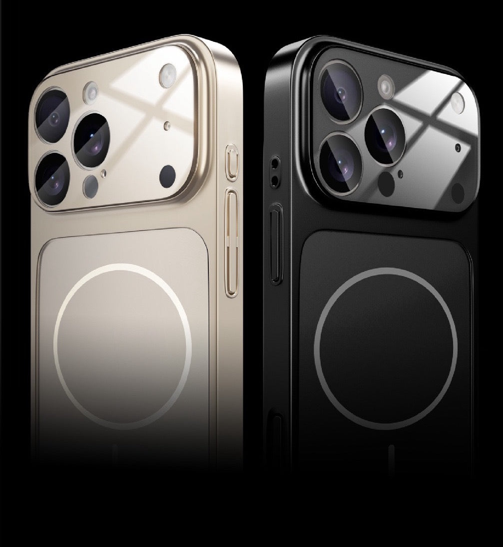 Frosted Magnetic Large Window Lens Protective Phone Case