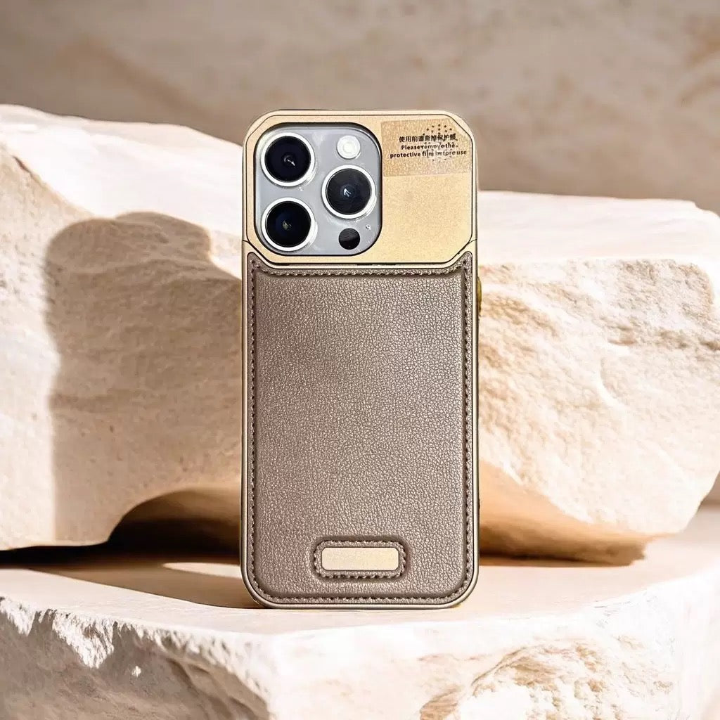 New Leather Metal Aromatherapy Phone Case