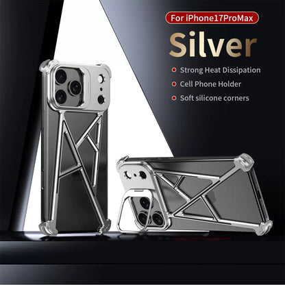 Innovative A-shaped Metal Lens Holder Phone Case
