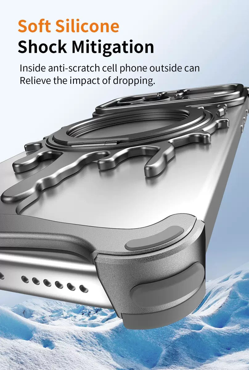 New Design Personalized Glacier Series Magnetic Phone Case