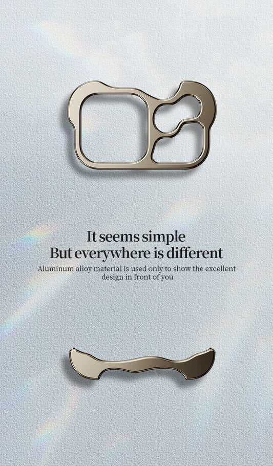 Special-shaped Frameless Metal Anti-fall Mobile Phone Case