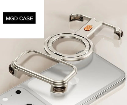 π-shaped Metal Magnetic Mobile Phone Case