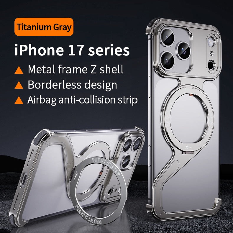New Z-shaped Metal Magnetic Phone Case
