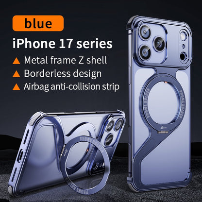 New Z-shaped Metal Magnetic Phone Case