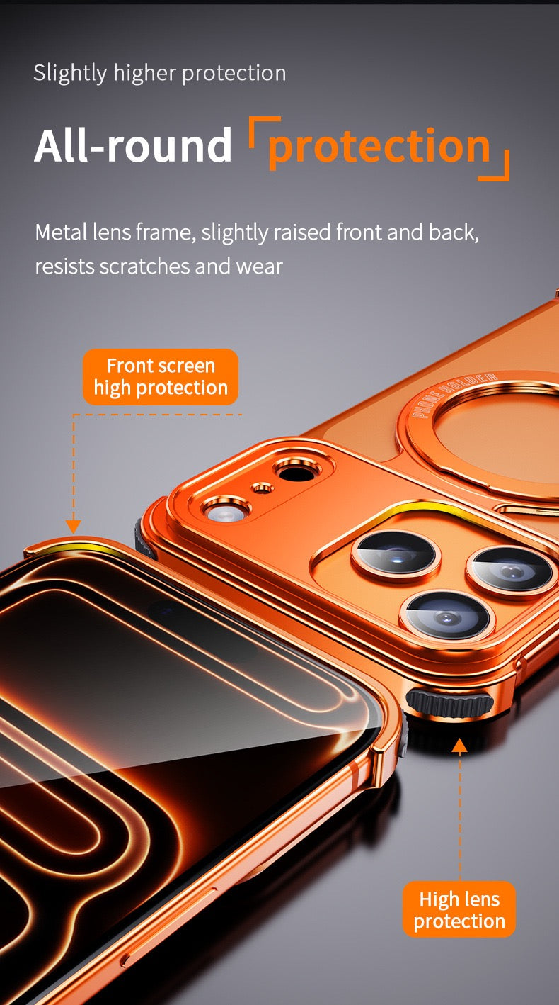 New Z-shaped Metal Magnetic Phone Case