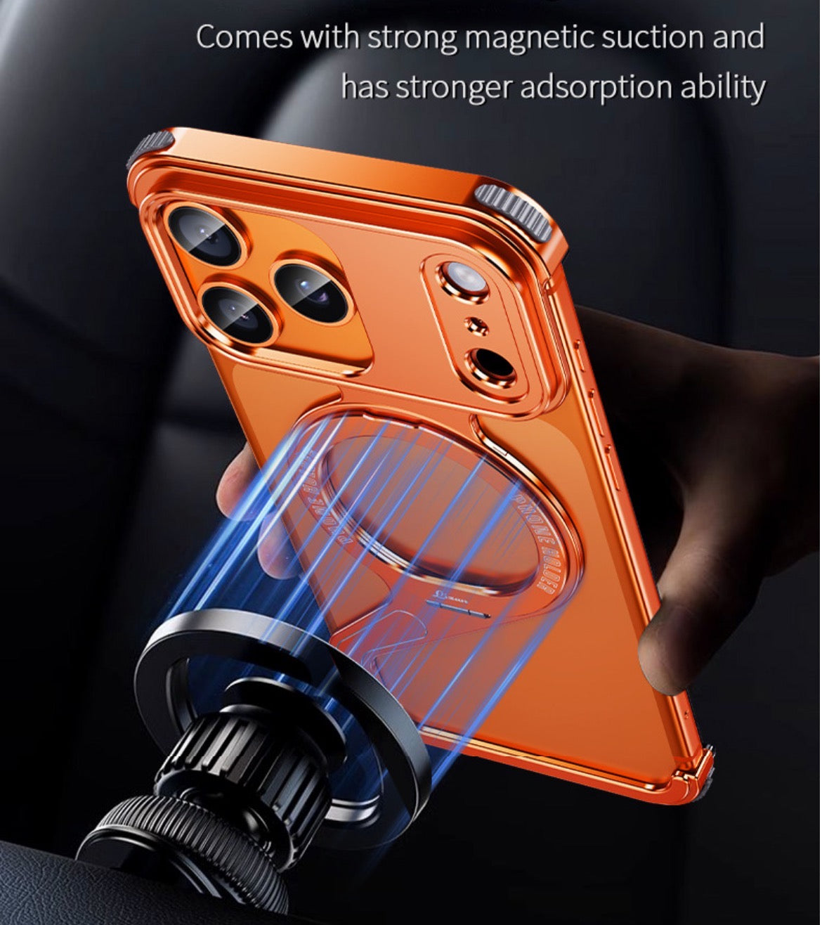 New Z-shaped Metal Magnetic Phone Case