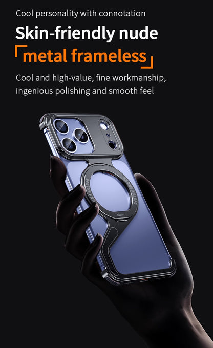 New Z-shaped Metal Magnetic Phone Case
