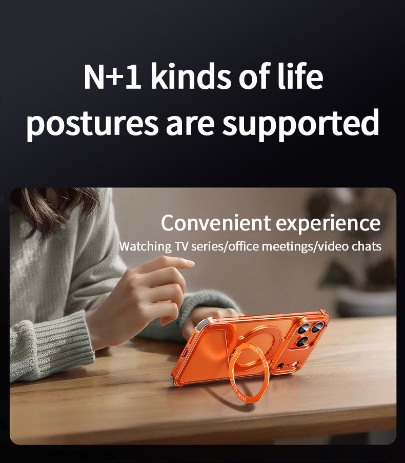 New Z-shaped Metal Magnetic Phone Case