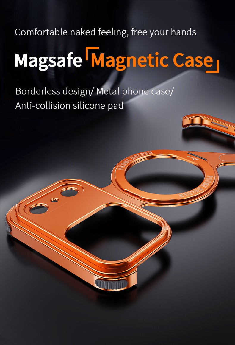 New Z-shaped Metal Magnetic Phone Case