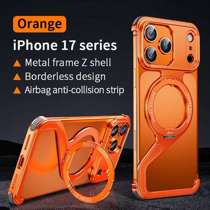 New Z-shaped Metal Magnetic Phone Case
