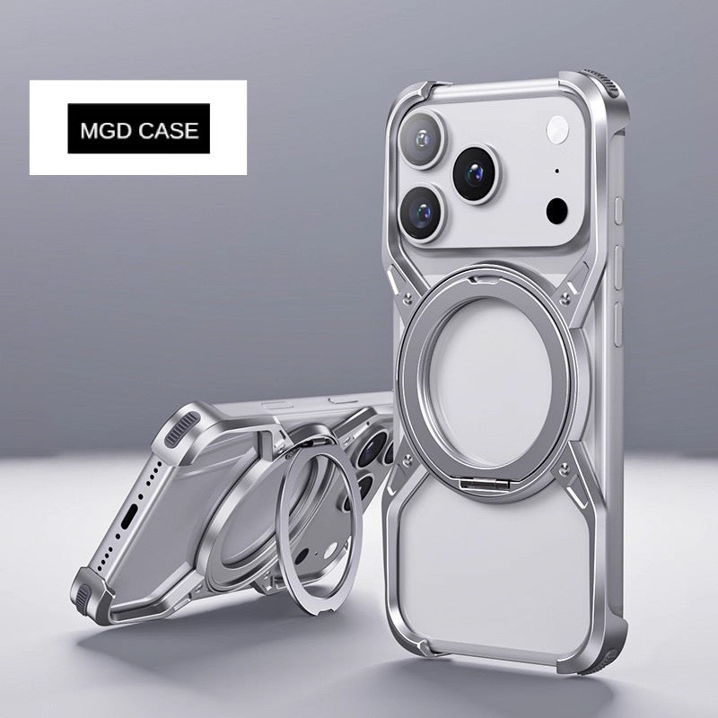 Unique X Metal Rotating Bracket Magnetic Phone Case