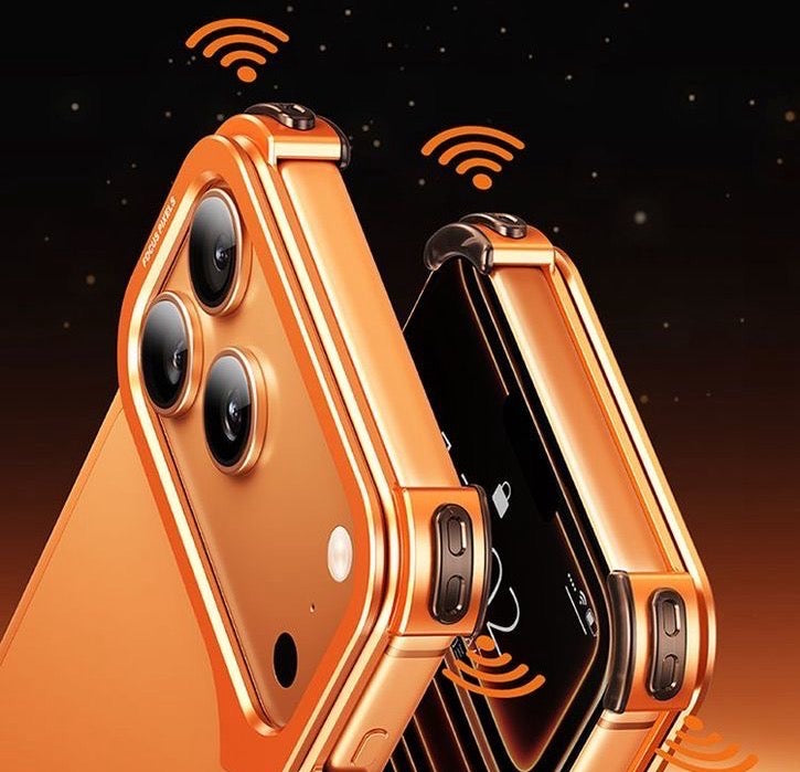 G-Shaped Metal Frame Bracket Anti-fall Mobile Phone Case