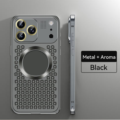 Super Cool Heat Dissipation Anti-fall Metal Magnetic Phone Case