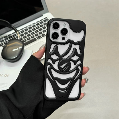 Electroplating frosted hollow clown phone case