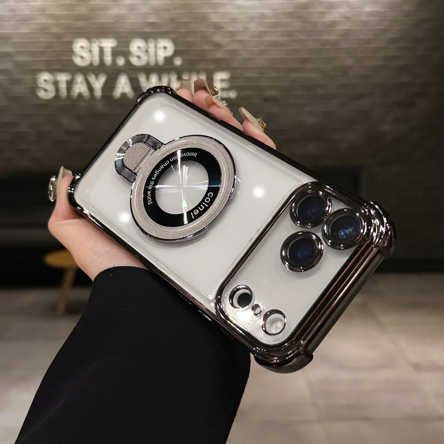 Fashion Anti-fall Bracket Magnetic Phone Case