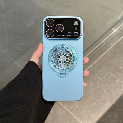 Lens protection rotating gyroscope phone case