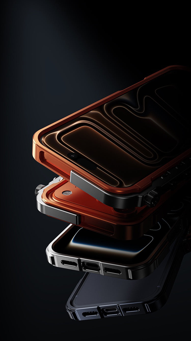 Punk Style Mechanical Arm Metal Phone Case