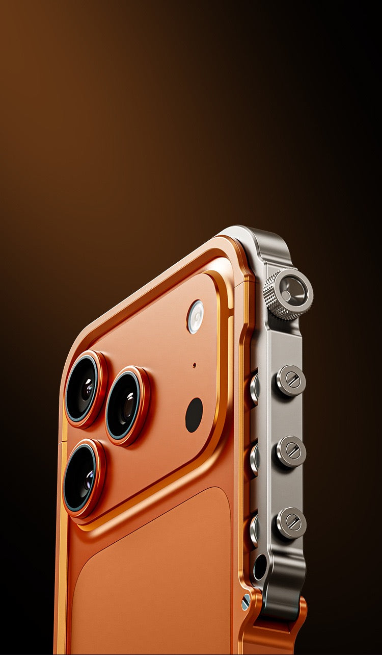 Punk Style Mechanical Arm Metal Phone Case