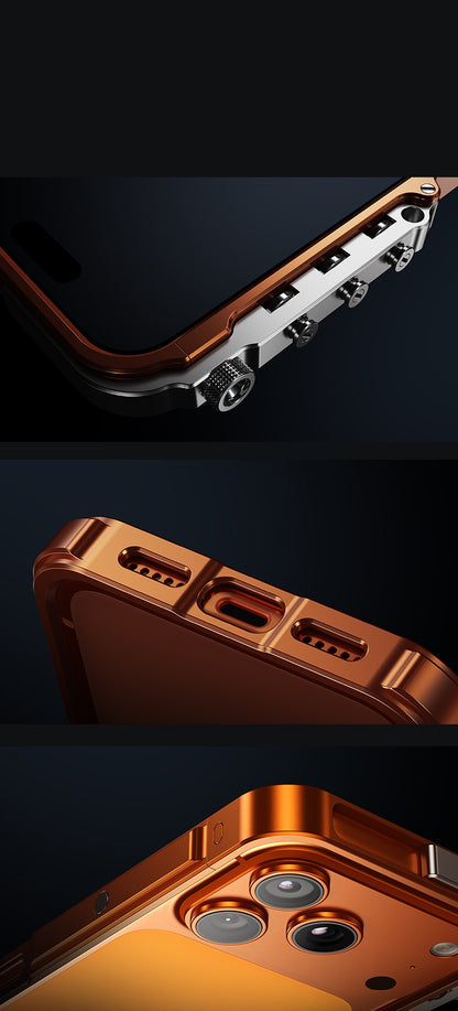 Punk Style Mechanical Arm Metal Phone Case