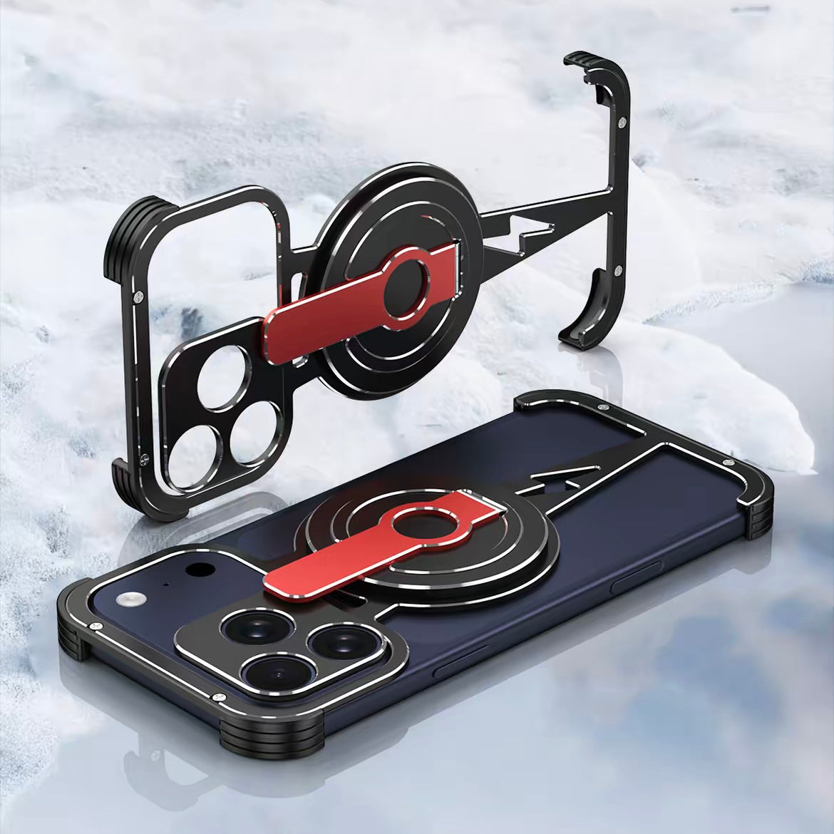 Thor Series Metal Lightning Magnetic Phone Case