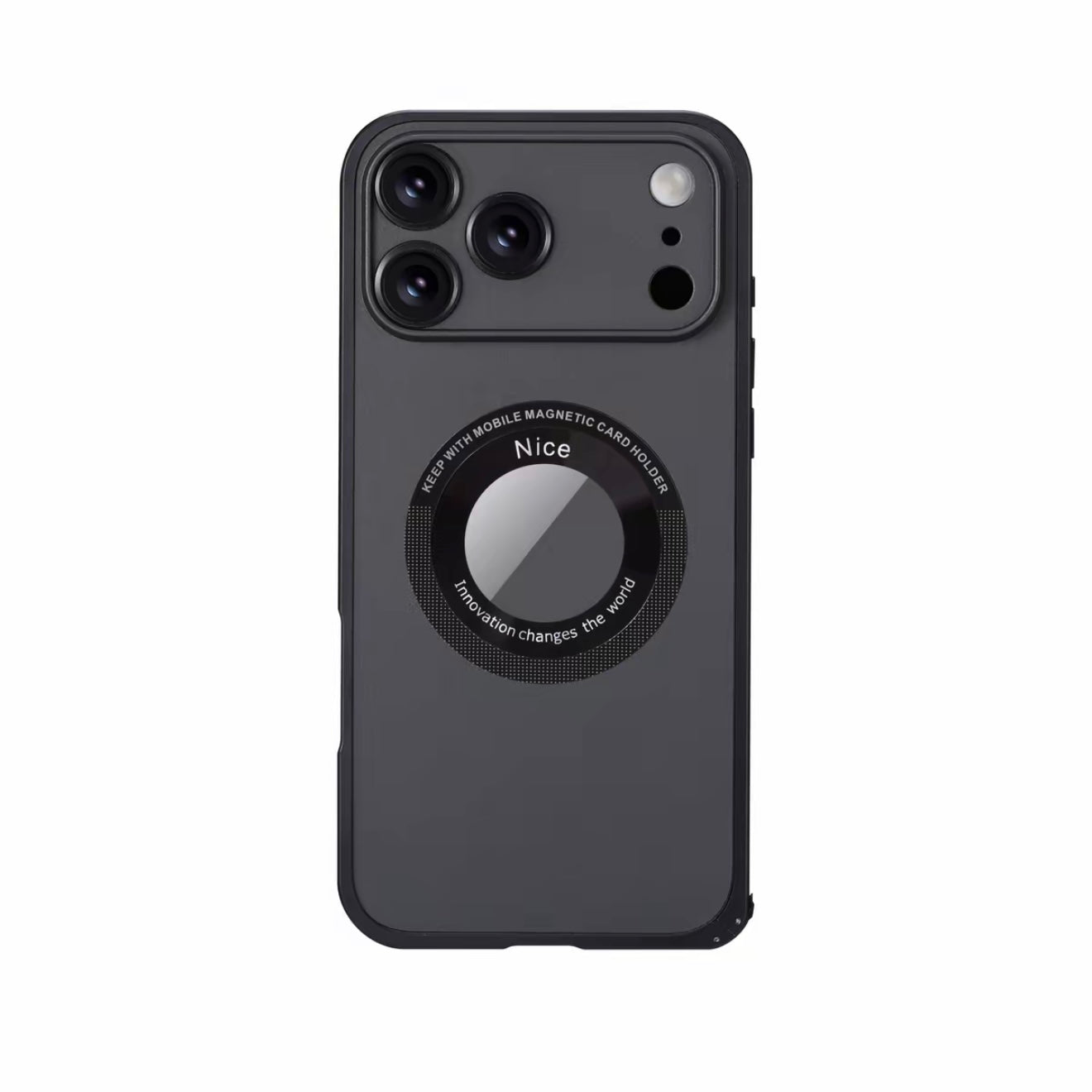 Metal Frame Hollow Magnetic Mobile Phone Case