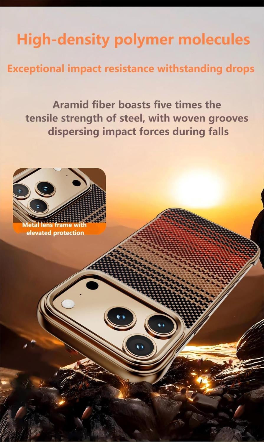 Kevlar Elegant Magnetic Carbon Fiber Pattern Phone Case