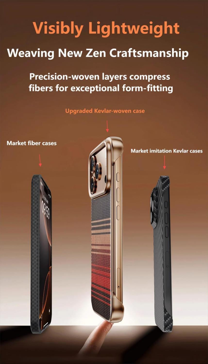 Kevlar Elegant Magnetic Carbon Fiber Pattern Phone Case