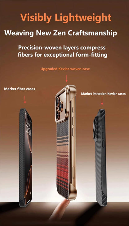 Kevlar Elegant Magnetic Carbon Fiber Pattern Phone Case