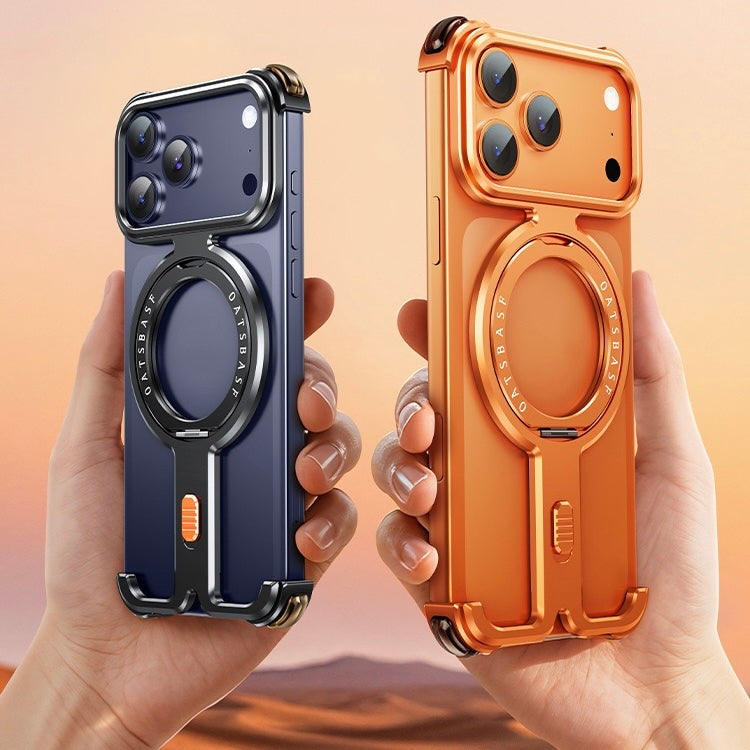 π-shaped Metal Magnetic Mobile Phone Case