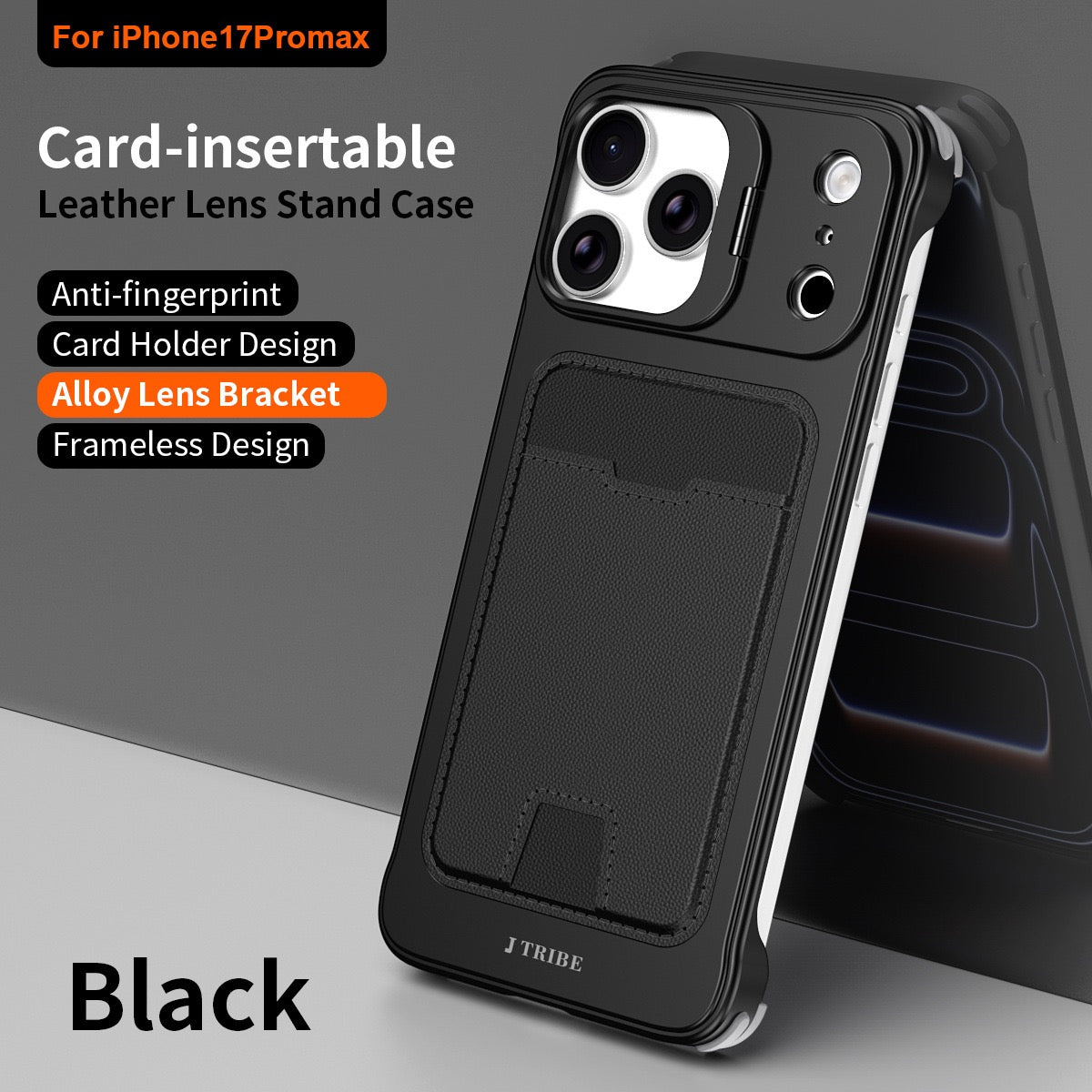 Card Holder Metal Frameless Lens Holder Phone Case