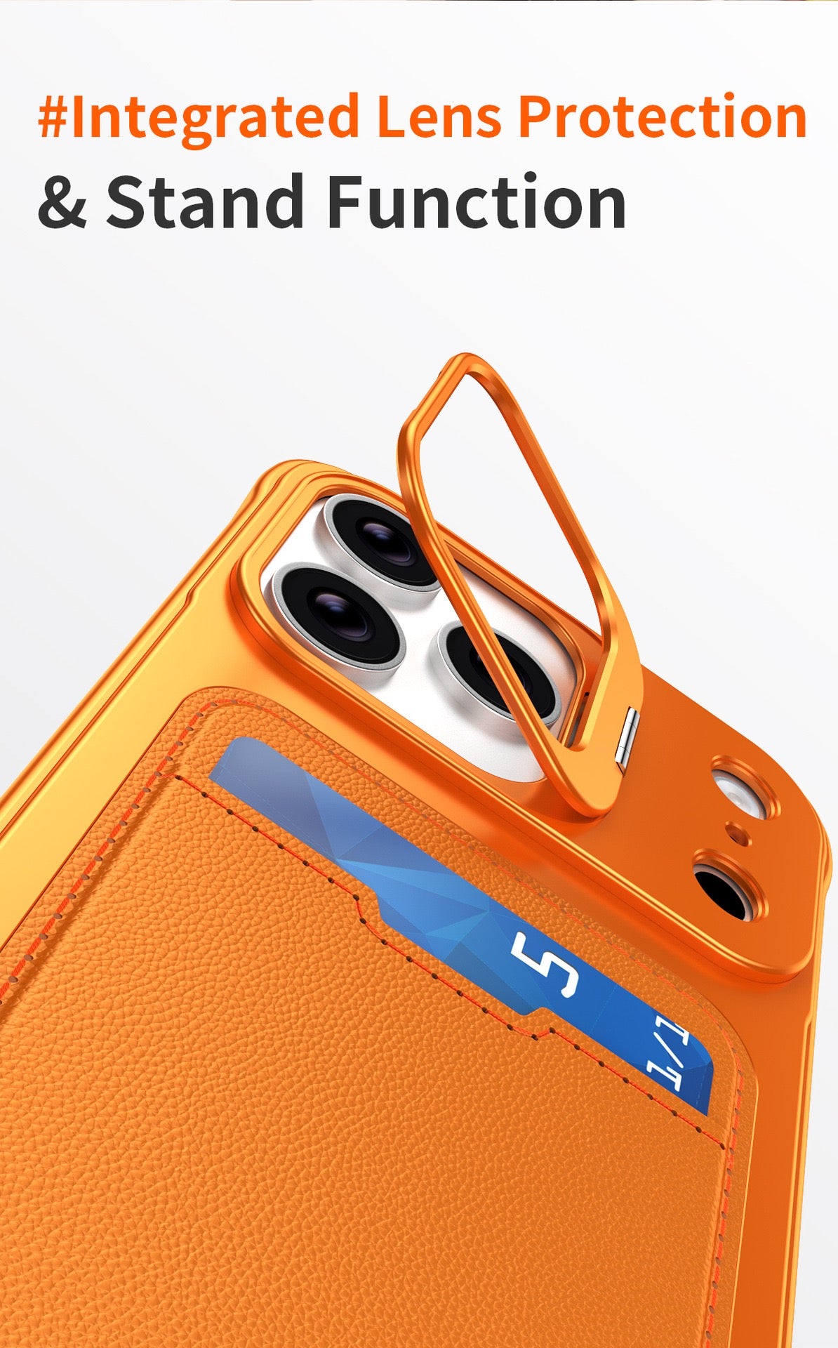 Card Holder Metal Frameless Lens Holder Phone Case