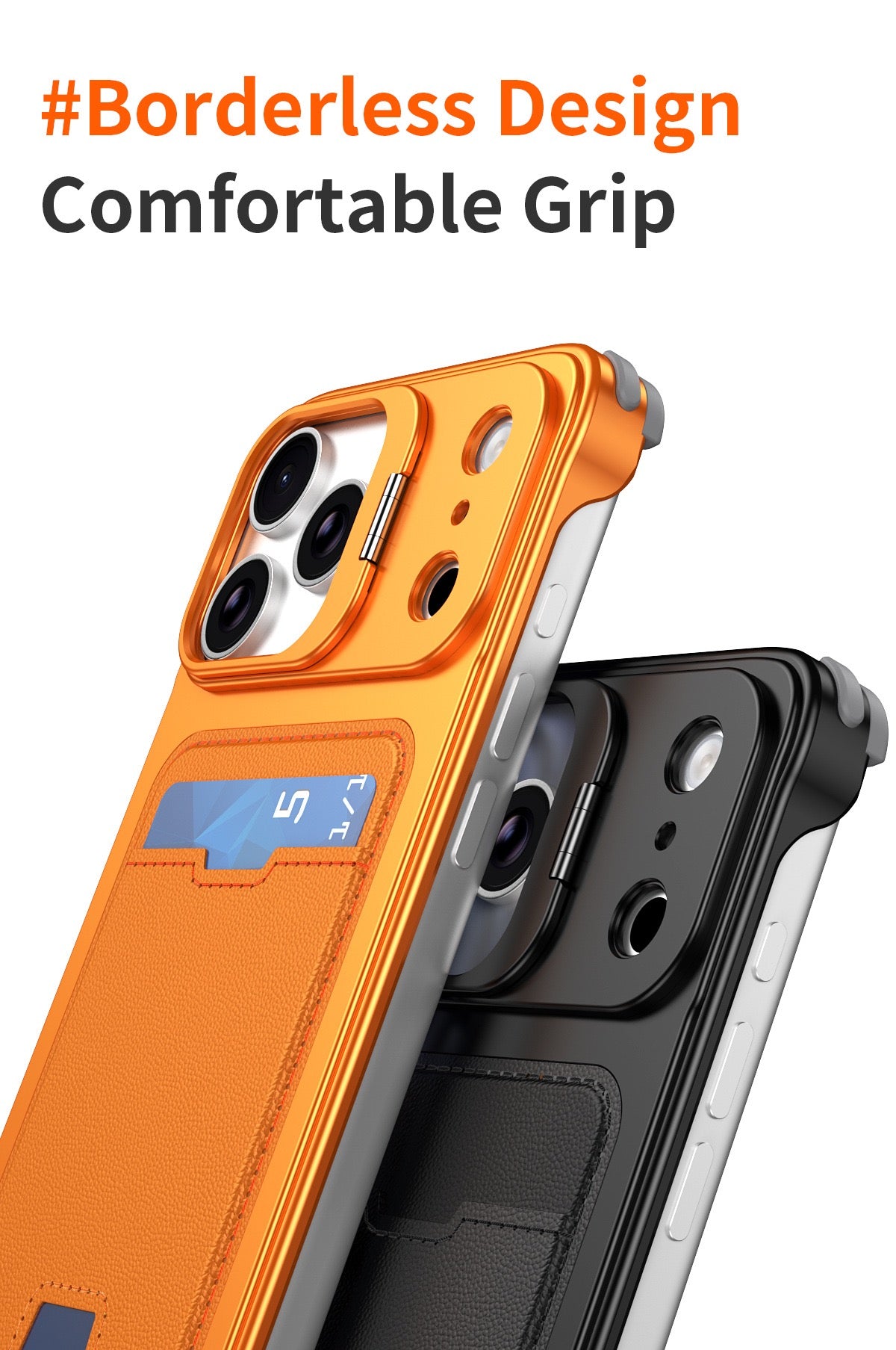 Card Holder Metal Frameless Lens Holder Phone Case