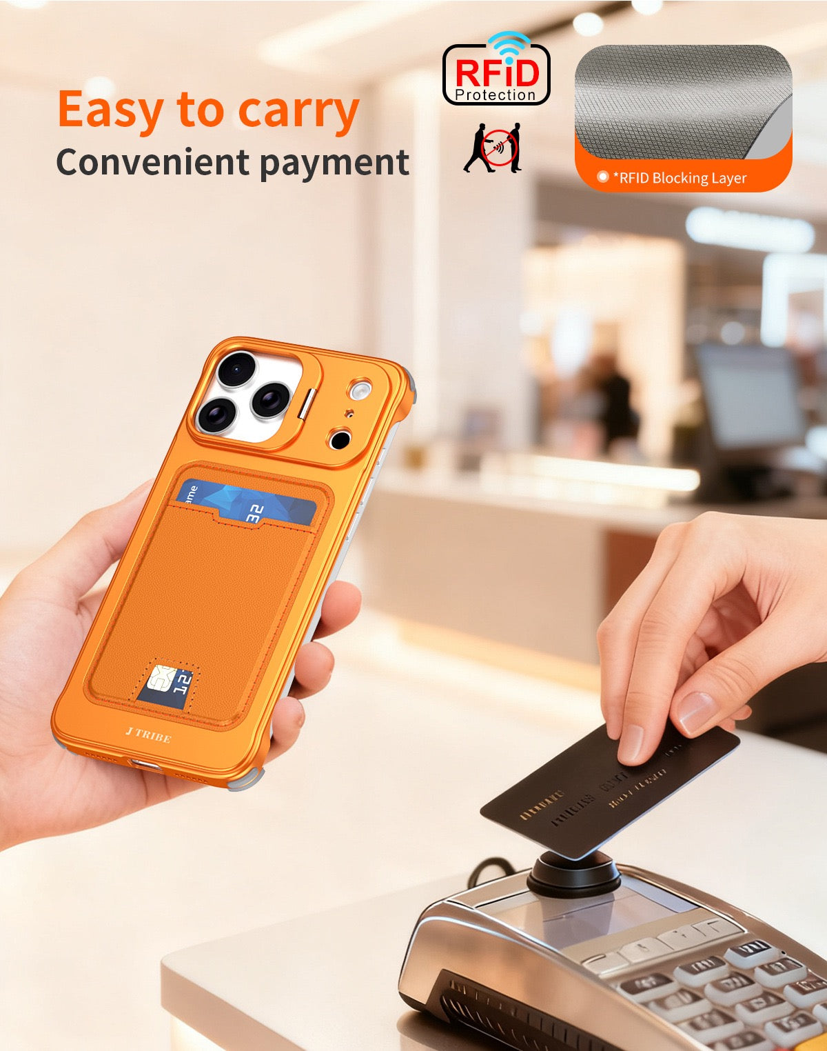 Card Holder Metal Frameless Lens Holder Phone Case