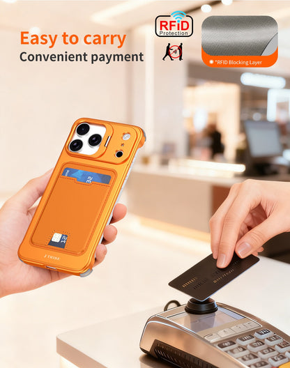 Card Holder Metal Frameless Lens Holder Phone Case