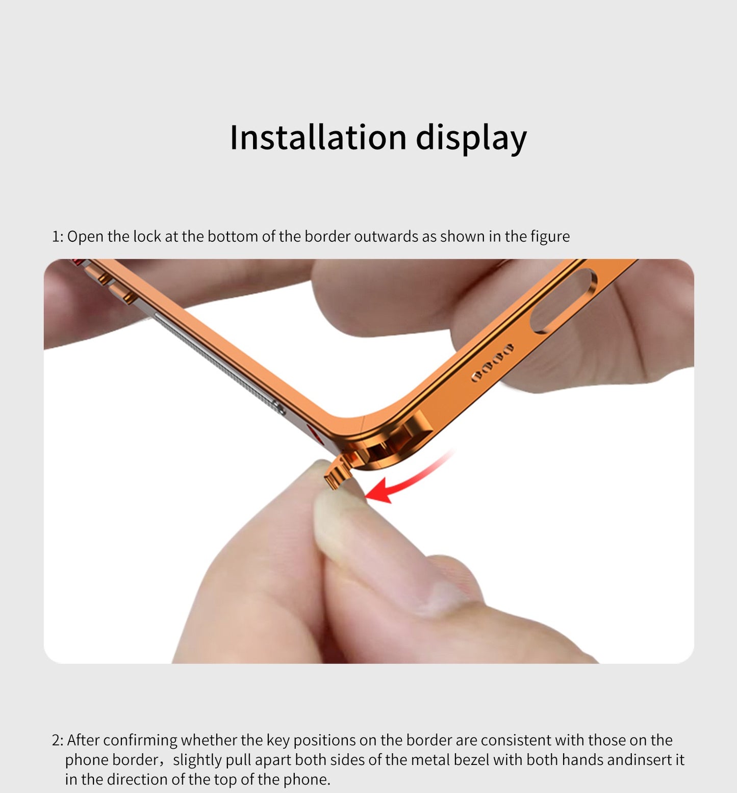 Metal frosted back panel heat dissipation frame magnetic phone case